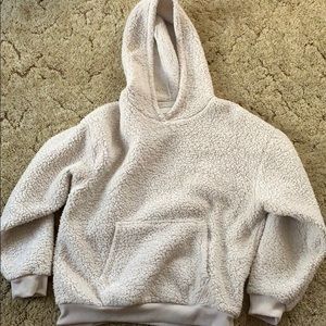 american eagle fluffy wool hoodie